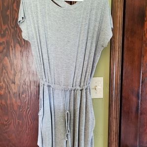Gray Short Sleeve Romper